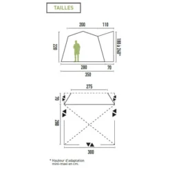 Auvent De Camping-car Gonflable SANTA CRUZ 12 Auvent De Camping-car Gonflable SANTA CRUZ -Camping Soldes Magasin auvent camping car gonflable santa cruz 3