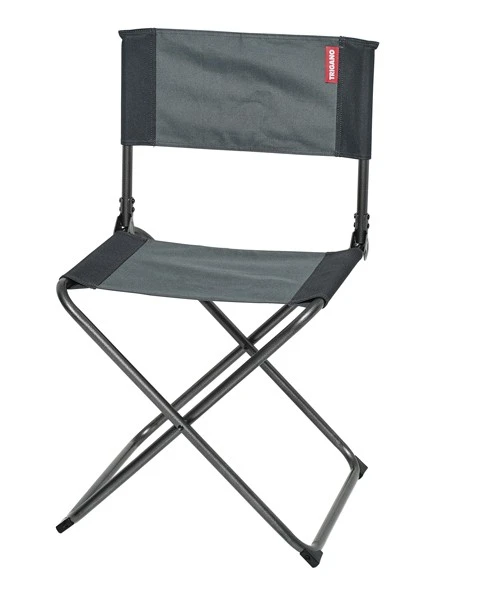Chaise Camping Pliante Gris Noir 1 Chaise Camping Pliante Gris Noir