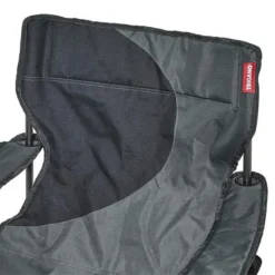 Fauteuil Camping ACIER Gris Noir -Camping Soldes Magasin fauteuil acier gris noir 3