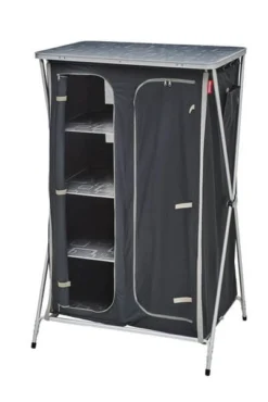 Meuble De Rangement Avec Penderie Gris/noir 6 Meuble De Rangement Avec Penderie Gris/noir -Camping Soldes Magasin meuble rangement pliant penderie 2