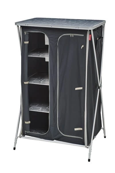 Meuble De Rangement Avec Penderie Gris/noir 3 Meuble De Rangement Avec Penderie Gris/noir – Image 3