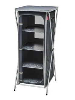 Meuble De Rangement Pliant XL Gris/noir