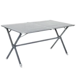 Table Camping à Clayettes Aluminium 140 Cm