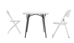 Table Polyéthylène Pliage Central 180 Cm -Camping Soldes Magasin table polyethylene pliante 180 3