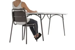 Table Polyéthylène Pliage Central 180 Cm -Camping Soldes Magasin table polyethylene pliante 180 7